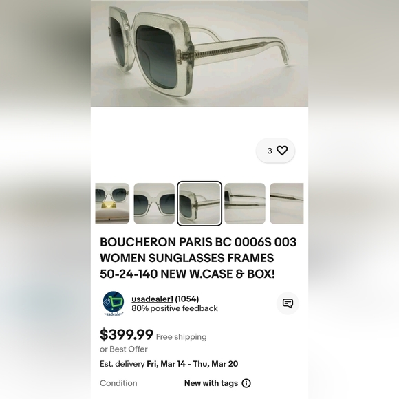 Boucheron Sunglasses - Picture 2 of 15